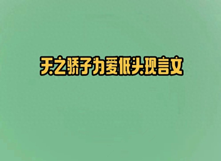 5本天之骄子为爱低头现言文，乖巧软甜少女vs占有欲极强爹系