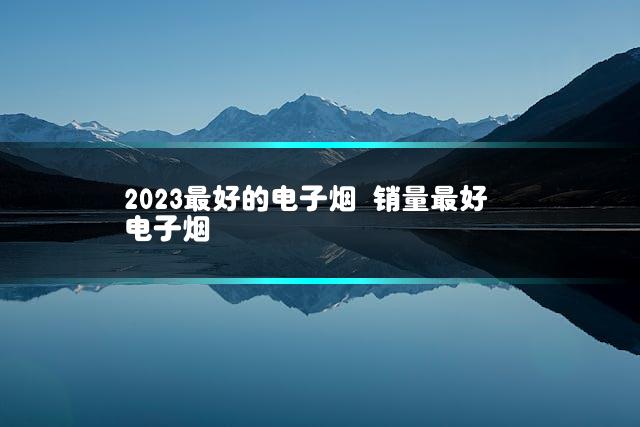 2023最好的电子烟 销量最好电子烟