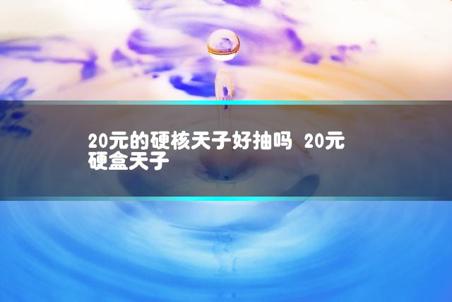 20元的硬核天子好抽吗 20元硬盒天子