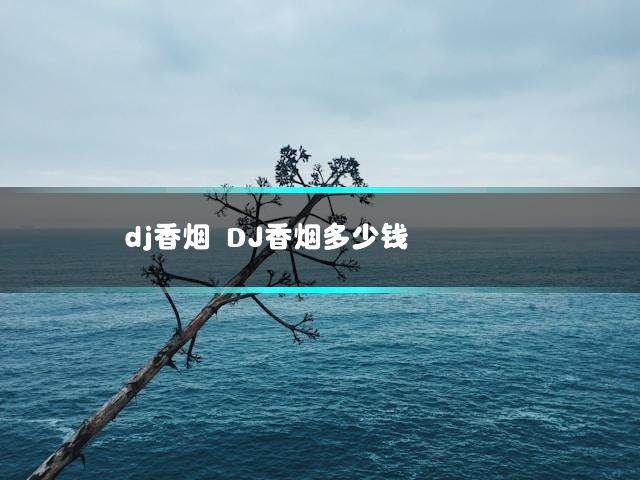 dj香烟 DJ香烟多少钱