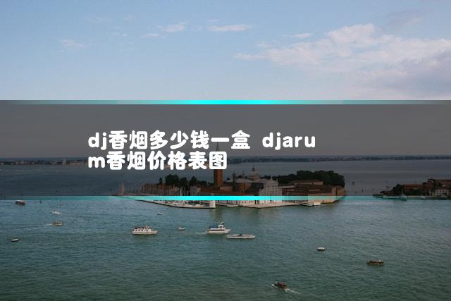 dj香烟多少钱一盒 djarum香烟价格表图