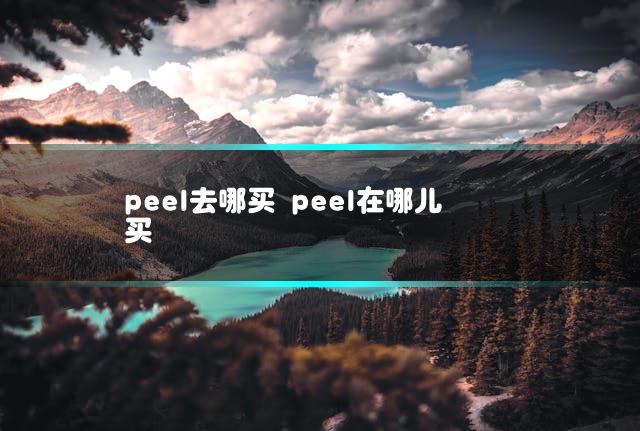 peel去哪买 peel在哪儿买