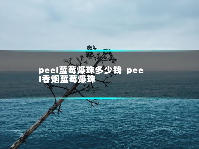 peel蓝莓爆珠多少钱 peel香烟蓝莓爆珠