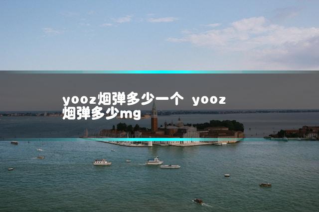 yooz烟弹多少一个 yooz烟弹多少mg